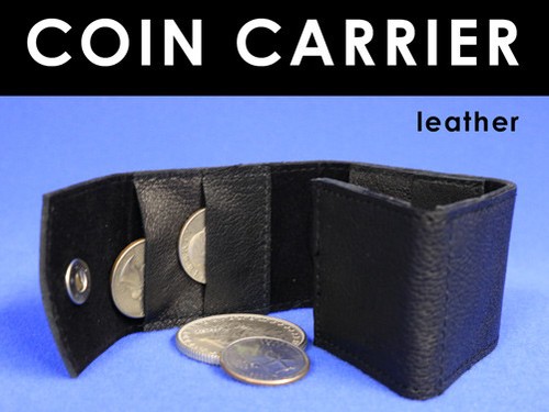 Leather coin holder - leather, wallet