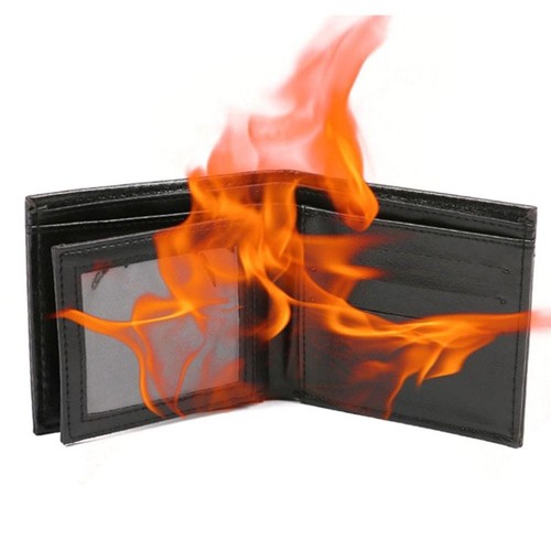 Magic trick flame - trick, wallet